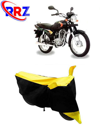 RRZ Waterproof Two Wheeler Cover for Bajaj(Caliber, Black, Yellow)