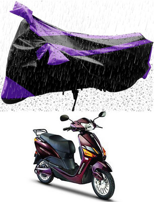 MWBB Waterproof Two Wheeler Cover for Hero(Electric Optima Plus, Black)
