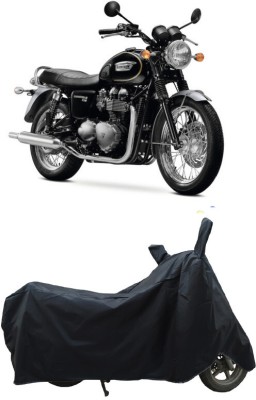 Coxtor Waterproof Two Wheeler Cover for Triumph(Bonneville T120 Black, Black)