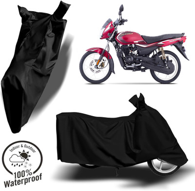 ROYAL AUTO MART Waterproof Two Wheeler Cover for Bajaj(Platina 110, Black)
