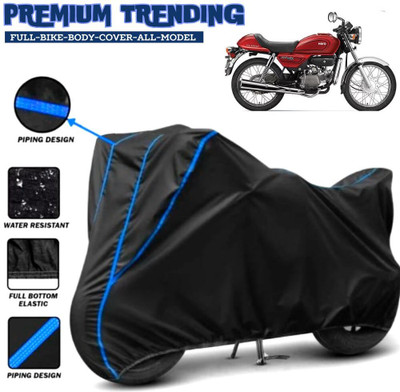 MWBB Two Wheeler Cover for Hero(Splendor Pro Classic, Black, Blue)