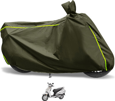 Euro Care Waterproof Two Wheeler Cover for Honda(Activa 125, Green)