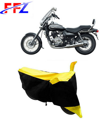 FFZ Waterproof Two Wheeler Cover for Bajaj(Avenger 220 DTS-i, Black, Yellow)
