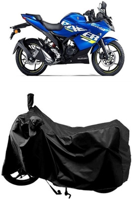 MMSSTAR Waterproof Two Wheeler Cover for Suzuki(Gixxer, Black)