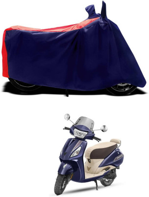 PAGORA Waterproof Two Wheeler Cover for TVS(Jupiter, Red)
