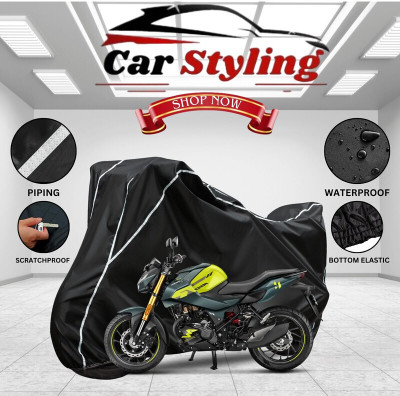 OliverX Waterproof Two Wheeler Cover for Hero(Xtreme 160 R, Black, White)