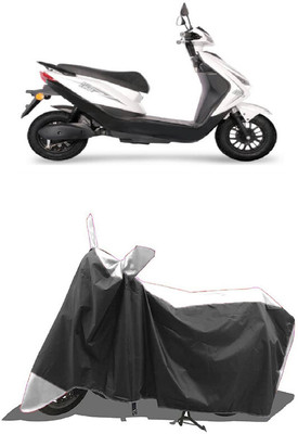 SUGASHRI Waterproof Two Wheeler Cover for Ampere(Reo Elite BS6, White, Black)