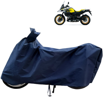 Horseyaart Waterproof Two Wheeler Cover for Suzuki(V Strom 1000, Blue)