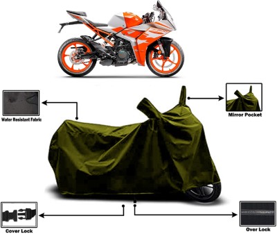 Amexride Two Wheeler Cover for KTM(RC 200 BS6, Green)