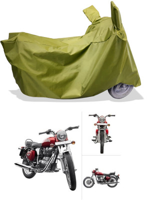 Amexride Two Wheeler Cover for Royal Enfield(Twin spark, Maroon)