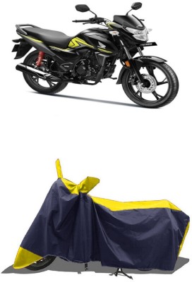 SUGASHRI Waterproof Two Wheeler Cover for Honda(CB Shine SP, Yellow, Blue)