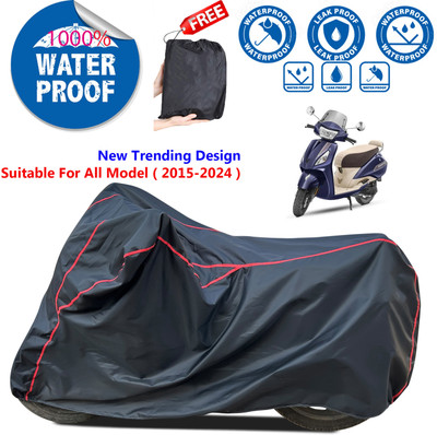 AutoGalaxy Waterproof Two Wheeler Cover for TVS(Jupiter, Black)
