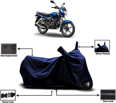 Amexride Two Wheeler Cover for Bajaj(Platina, Blue)