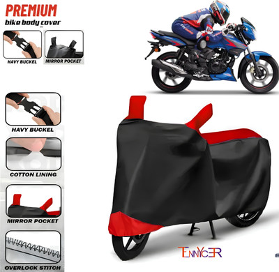 TENNYCER Waterproof Two Wheeler Cover for TVS(Apache RTR 160, Red, Black)
