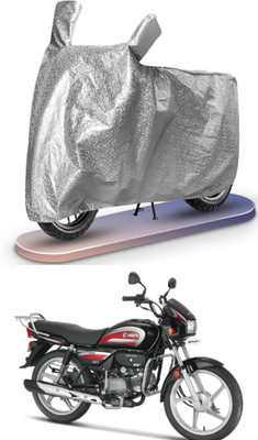 BigFly Waterproof Two Wheeler Cover for Hero(MotoCorp Splendor Plus, Silver)