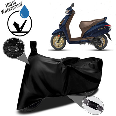 ROYAL AUTO MART Waterproof Two Wheeler Cover for Honda(Activa 6G, Black)