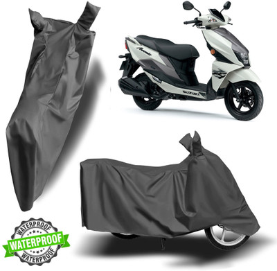 ROYAL AUTO MART Waterproof Two Wheeler Cover for Suzuki(Avenis 125, Grey)