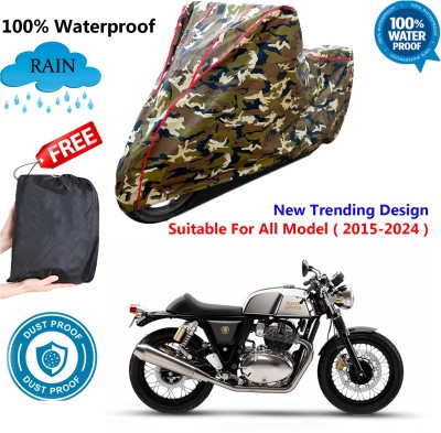 AUTOCAD Waterproof Two Wheeler Cover for Royal Enfield(Continental GT 650, Multicolor)