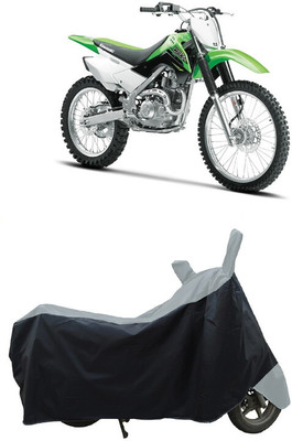 Coxtor Waterproof Two Wheeler Cover for Kawasaki(KLX 140, Grey)
