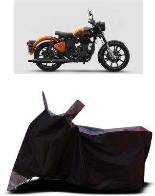 VESMEI Two Wheeler Cover for Royal Enfield(Bullet, Grey)