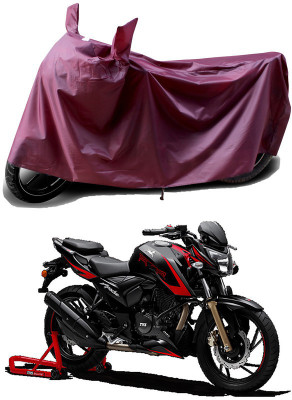 THE REAL ARV Waterproof Two Wheeler Cover for TVS(Apache, Maroon)
