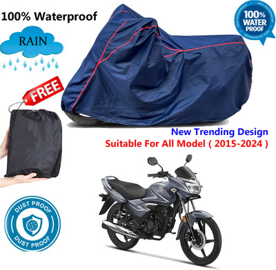 AUTOCAD Waterproof Two Wheeler Cover for Honda(CB Shine, Blue, Red)