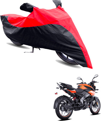 Motodreka Two Wheeler Cover for Bajaj(Pulsar NS125 BS6, Red, Black)