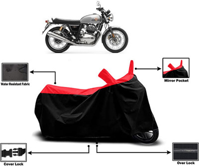 Amexride Two Wheeler Cover for Royal Enfield(Interceptor 650, Red)