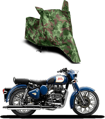 Furious3D Two Wheeler Cover for Royal Enfield(Bullet 350, Multicolor)