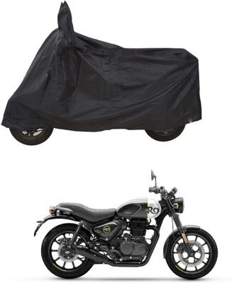 GOSHIV-car and bike accessories Waterproof Two Wheeler Cover for Royal Enfield(Hunter 350, Black)