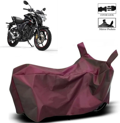 DeepShakshi AUTOMOTIVE Waterproof Two Wheeler Cover for Suzuki(Gixxer, Maroon)