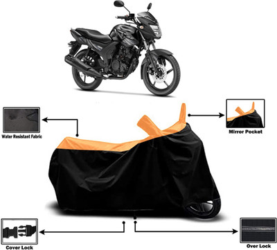 Amexride Two Wheeler Cover for Yamaha(SZ-RR V BS6, Orange)