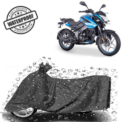 ROYAL AUTO MART Waterproof Two Wheeler Cover for Bajaj(Pulsar NS125, Grey)