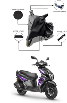 DeepShakshi AUTOMOTIVE Two Wheeler Cover for TVS(Ntorq 125, Black)