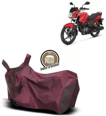 OliverX Waterproof Two Wheeler Cover for Hero(Glamour, Maroon)