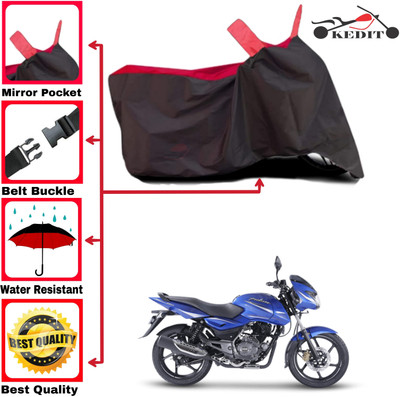 AASHTIK MART Two Wheeler Cover for Bajaj(Pulsar 150, Red, Black)