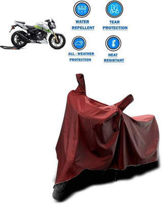 KEDIT Two Wheeler Cover for TVS(Apache RTR 200 Fi E100, Maroon)