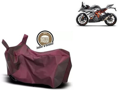 OliverX Waterproof Two Wheeler Cover for KTM(RC 390 BS6, Maroon)