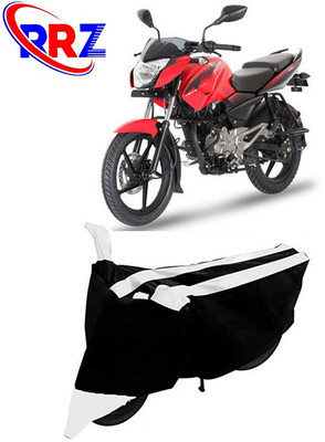 RRZ Waterproof Two Wheeler Cover for Bajaj(Pulsar 135 LS DTS-i, Black, White)