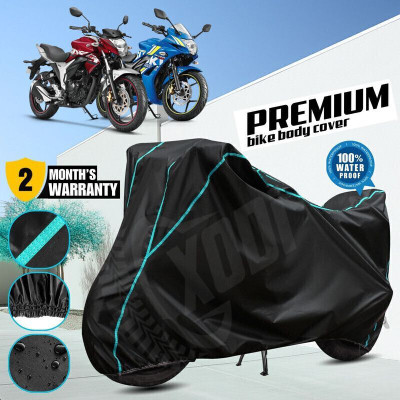 DeepShakshi AUTOMOTIVE Waterproof Two Wheeler Cover for Suzuki(Gixxer, Black)