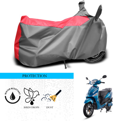 GOSHIV-car and bike accessories Waterproof Two Wheeler Cover for Hero(Electric Optima, Grey, Red)