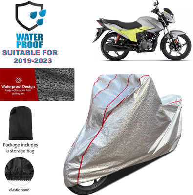 PAGORA Waterproof Two Wheeler Cover for Hero(Glamour Blaze, Silver)