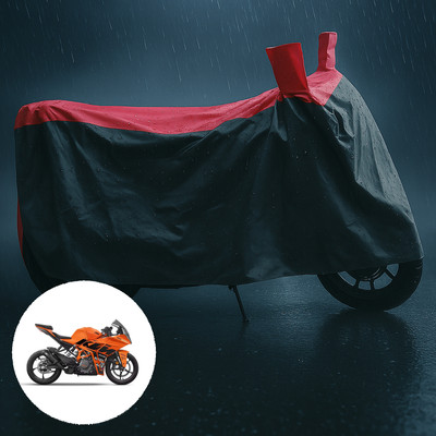 PAGORA Waterproof Two Wheeler Cover for KTM(RC 390, Grey, Red)