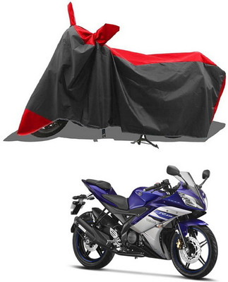 PAGORA Waterproof Two Wheeler Cover for Yamaha(YZF-R15 V2, Red, Black)