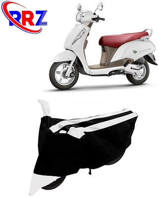 RRZ Waterproof Two Wheeler Cover for Suzuki(Access SE, Black, White)
