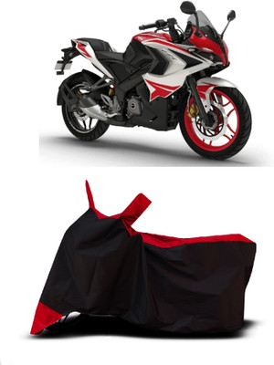VESMEI Two Wheeler Cover for Bajaj(Pulsar 220 BS6, Red)