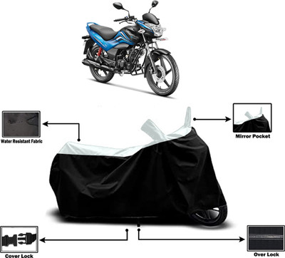 Amexride Two Wheeler Cover for Hero(Passion Xpro, White)