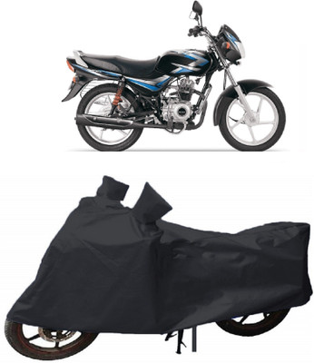 Matt Moon Two Wheeler Cover for Bajaj(CT100, Black)