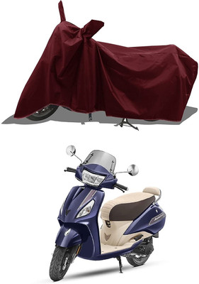 KEDIT Two Wheeler Cover for TVS(Apache, Maroon)