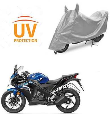 DeepShakshi AUTOMOTIVE Waterproof Two Wheeler Cover for Honda(CBR 150R, Silver)